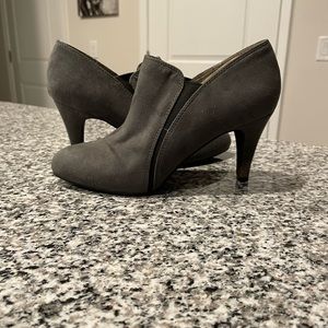 a.n.a Grey Heeled Ankle Booties